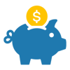 Piggy bank icon