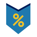Percent banner icon